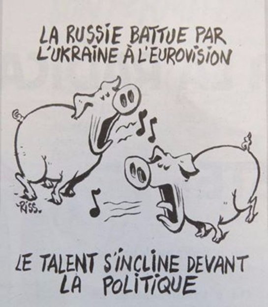 Charlie Hebdo отреагировали на результаты Евровидения