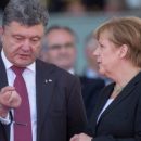 Петр Порошенко попросил Меркель не снимать антироссийские санкции