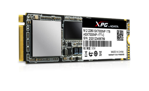 ADATA представила серию SSD SX7000 с интерфейсом PCI Express 3.0